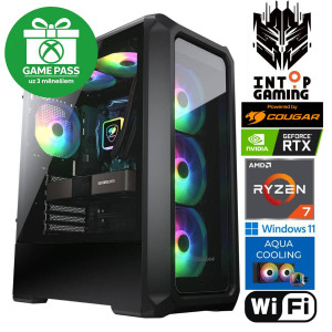 INTOP AQUA Ryzen 7 5700X 16GB 500SSD RTX5050 8GB WiFi WIN11 POWERED BY COUGAR INTOP AQUA Ryzen 7 5700X 16GB 500SSD RTX5050 8GB WiFi WIN11 POWERED BY COUGAR