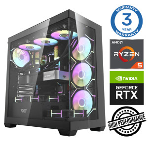 INTOP Ryzen 5 7500F 64GB DDR5 1TB SSD M.2 NVME+2TB RTX5060Ti 8GB no-OS