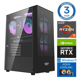 INTOP AQUA Ryzen 7 7700X 16GB DDR5 500SSD M.2 NVME RTX5060Ti 16GB WIN11