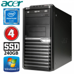 Acer Veriton M4610G MT G630 4GB 240SSD DVD WIN7Pro