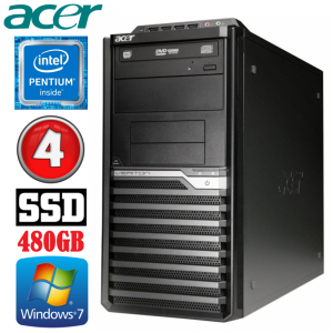 Acer Veriton M4610G MT G630 4GB 480SSD DVD WIN7Pro