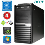 Acer Veriton M4610G MT G630 4GB 120SSD+500GB GT710 2GB DVD WIN7Pro