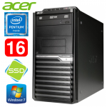 Acer Veriton M4610G MT G630 16GB 120SSD DVD WIN7Pro