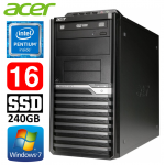 Acer Veriton M4610G MT G630 16GB 240SSD DVD WIN7Pro