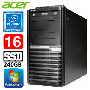 Acer Veriton M4610G MT G630 16GB 240SSD DVD WIN7Pro