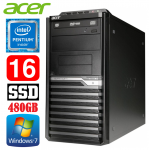 Acer Veriton M4610G MT G630 16GB 480SSD DVD WIN7Pro
