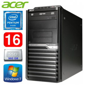 Acer Veriton M4610G MT G630 16GB 960SSD DVD WIN7Pro