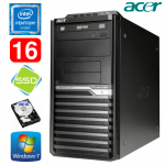 Acer Veriton M4610G MT G630 16GB 120GB+500GB DVD WIN7Pro