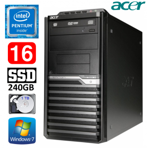 Acer Veriton M4610G MT G630 16GB 240GB+1TB DVD WIN7Pro