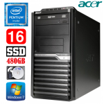 Acer Veriton M4610G MT G630 16GB 480GB+2TB DVD WIN7Pro