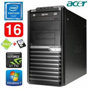 Acer Veriton M4610G MT G630 16GB 120SSD+500GB GT710 2GB DVD WIN7Pro