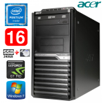Acer Veriton M4610G MT G630 16GB 240SSD+1TB GT710 2GB DVD WIN7Pro