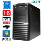 Acer Veriton M4610G MT G630 16GB 480SSD+1TB GTX1050 2GB DVD WIN7Pro