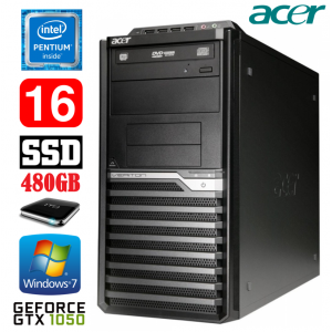 Acer Veriton M4610G MT G630 16GB 480SSD+1TB GTX1050 2GB DVD WIN7Pro