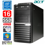 Acer Veriton M4610G MT G630 16GB 480SSD+2TB GTX1050 2GB DVD WIN7Pro