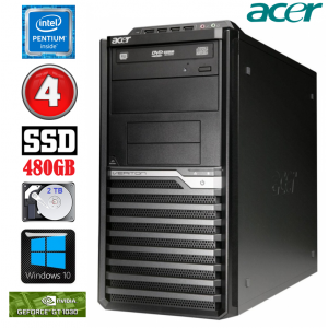 Acer Veriton M4610G MT G630 4GB 480SSD+2TB GT1030 2GB DVD WIN10