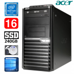 Acer Veriton M4610G MT G630 16GB 240GB+1TB DVD WIN10