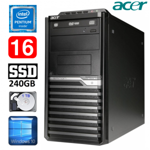 Acer Veriton M4610G MT G630 16GB 240GB+1TB DVD WIN10