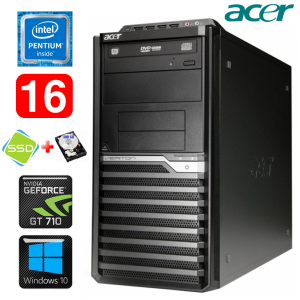 Acer Veriton M4610G MT G630 16GB 120SSD+500GB GT710 2GB DVD WIN10