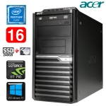 Acer Veriton M4610G MT G630 16GB 240SSD+1TB GT710 2GB DVD WIN10
