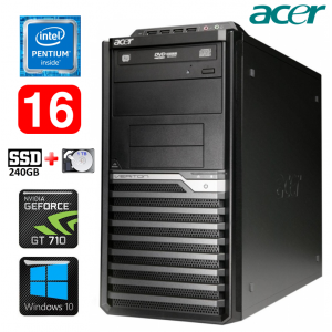 Acer Veriton M4610G MT G630 16GB 240SSD+1TB GT710 2GB DVD WIN10