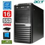 Acer Veriton M4610G MT G630 16GB 480SSD+1TB GT1030 2GB DVD WIN10