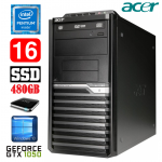 Acer Veriton M4610G MT G630 16GB 480SSD+1TB GTX1050 2GB DVD WIN10