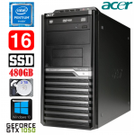 Acer Veriton M4610G MT G630 16GB 480SSD+2TB GTX1050 2GB DVD WIN10