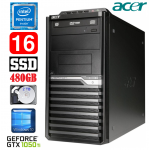 Acer Veriton M4610G MT G630 16GB 480SSD+2TB GTX1050Ti 4GB DVD WIN10