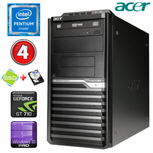 Acer Veriton M4610G MT G630 4GB 120SSD+500GB GT710 2GB DVD WIN10Pro
