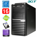 Acer Veriton M4610G MT G630 16GB 120GB+500GB DVD WIN10Pro