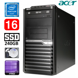 Acer Veriton M4610G MT G630 16GB 240GB+1TB DVD WIN10Pro