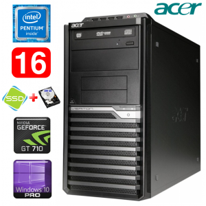 Acer Veriton M4610G MT G630 16GB 120SSD+500GB GT710 2GB DVD WIN10Pro
