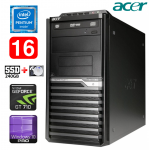 Acer Veriton M4610G MT G630 16GB 240SSD+1TB GT710 2GB DVD WIN10Pro