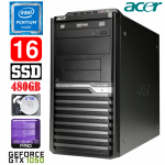 Acer Veriton M4610G MT G630 16GB 480SSD+2TB GTX1050 2GB DVD WIN10Pro
