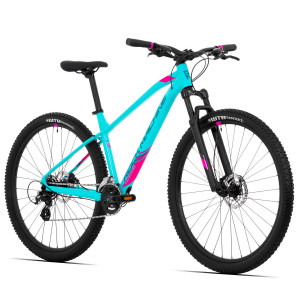 Kalnu velosipēds Rock Machine 29 Catherine 10-29 gaiši zils/rozā (L)