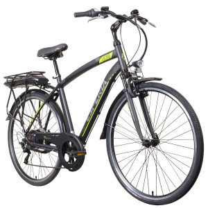 Elektriskais velosipēds ESPERIA 28 Lione (22E250) melns/zaļš matēts (21)