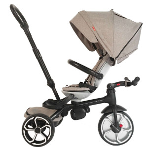 Bērnu velosipēds QPlay Tricycle Prime 4 in 1 (814) pelēks