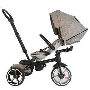 Bērnu velosipēds QPlay Tricycle Prime 4 in 1 (814) pelēks