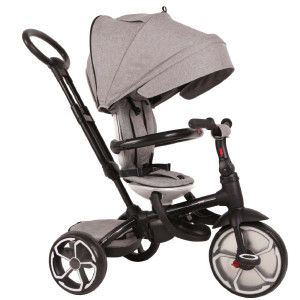 Bērnu velosipēds QPlay Tricycle Prime 4 in 1 (814) pelēks