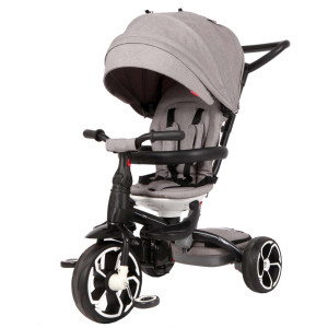 Bērnu velosipēds QPlay Tricycle Prime 4 in 1 (814) pelēks