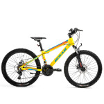 Pusaudžu velosipēds Bisan 24 KDX2900 MD (PR10010334) dzeltens/zils