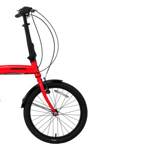 Saliekamais velosipēds Bisan 20 Twin S (PR10010405) sarkans