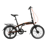 Saliekamais velosipēds Bisan 20 FX3500 TRN melns/oranžs