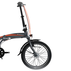 Saliekamais velosipēds Bisan 20 FX3500 NX3 (PR10010408) pelēks/oranžs