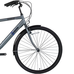 Pilsētas velosipēds Bisan 28 Hardy (PR10010413) pelēks/melns (21)