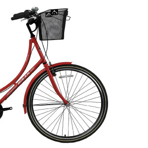 Pilsētas velosipēds Bisan 28 Paradise S (PR10010418) sarkans/pelēks (21)