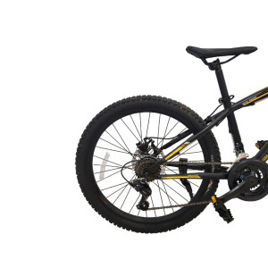 Pusaudžu velosipēds Bisan 24 MTS4600 MD (PR10010447) melns/dzeltens