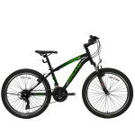 Pusaudžu velosipēds Bisan 24 MTS4600 VB (PR10010448) melns/zaļš