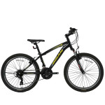 Pusaudžu velosipēds Bisan 24 MTS4600 VB (PR10010448) melns/dzeltens